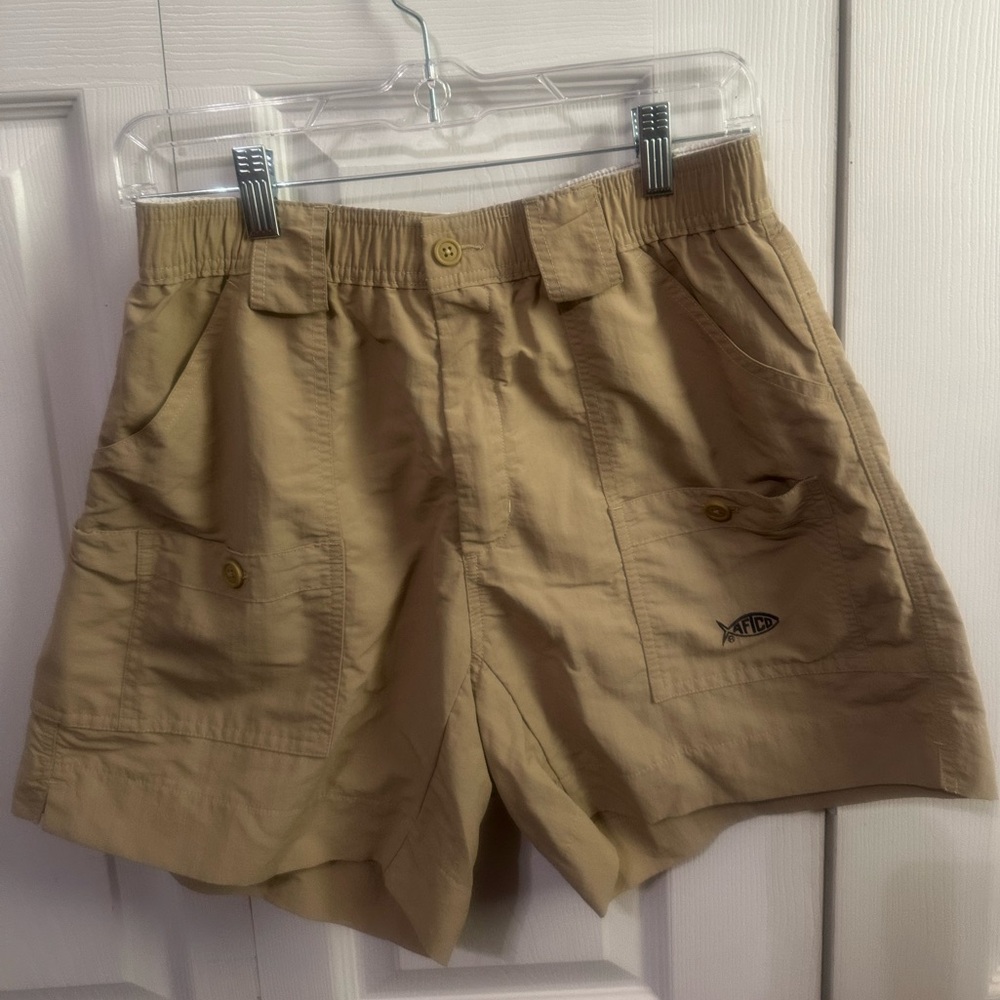 AFTCO Khaki Tan Men’s Fishing Shorts